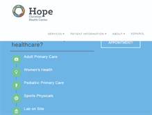 Tablet Screenshot of hopehealthvegas.org